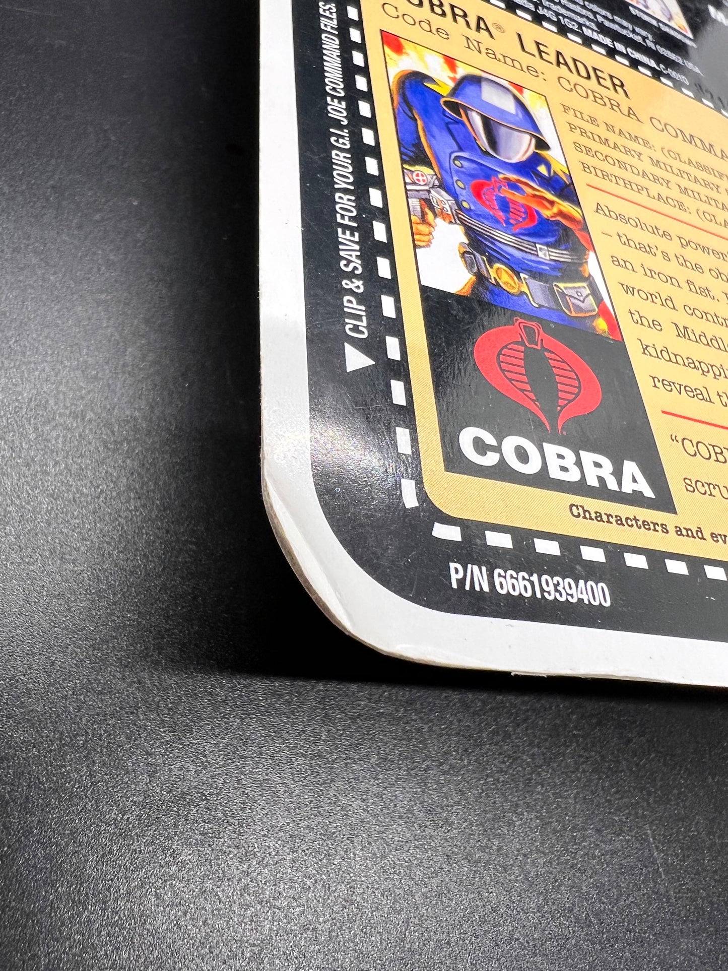 G.I. Joe 25th Anniversary Cartoon Series Cardback: Cobra Commander (Cobra Leader) 3.75 Inch Action Figure