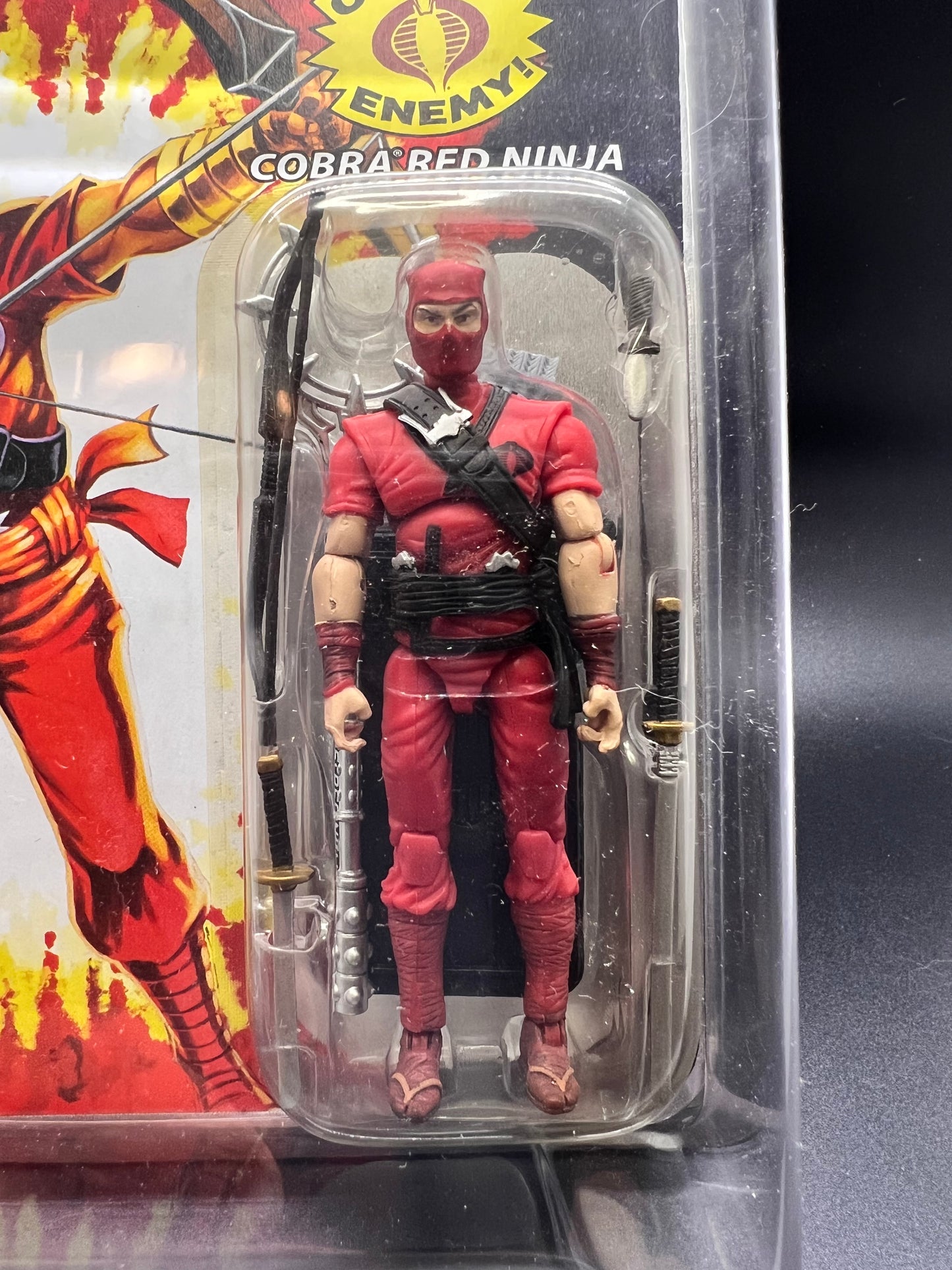 Gi Joe 25th Anniversary Cobra Enemy Red Ninja Action Figure