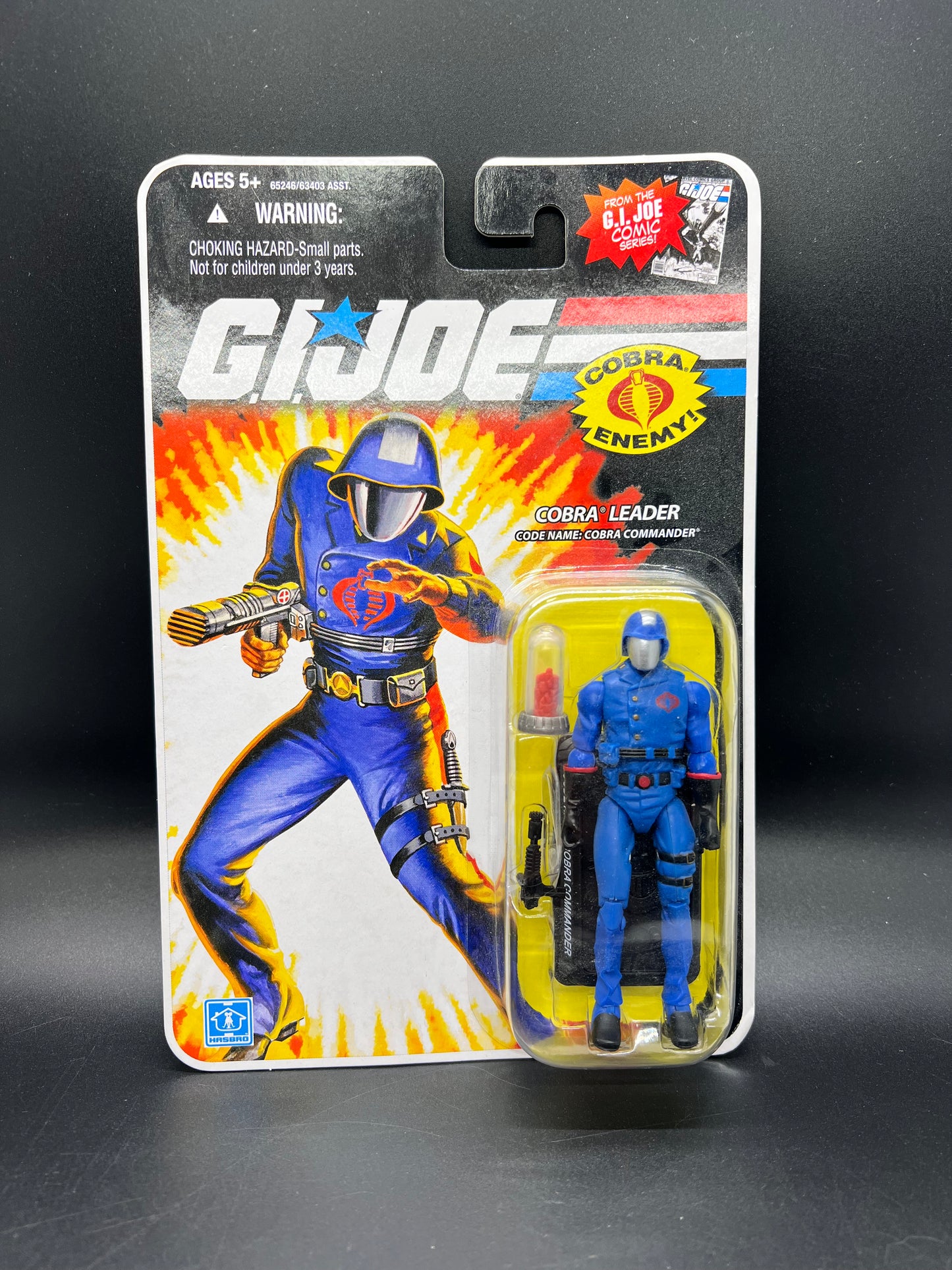 G.I. Joe 25th Anniversary Cartoon Series Cardback: Cobra Commander (Cobra Leader) 3.75 Inch Action Figure