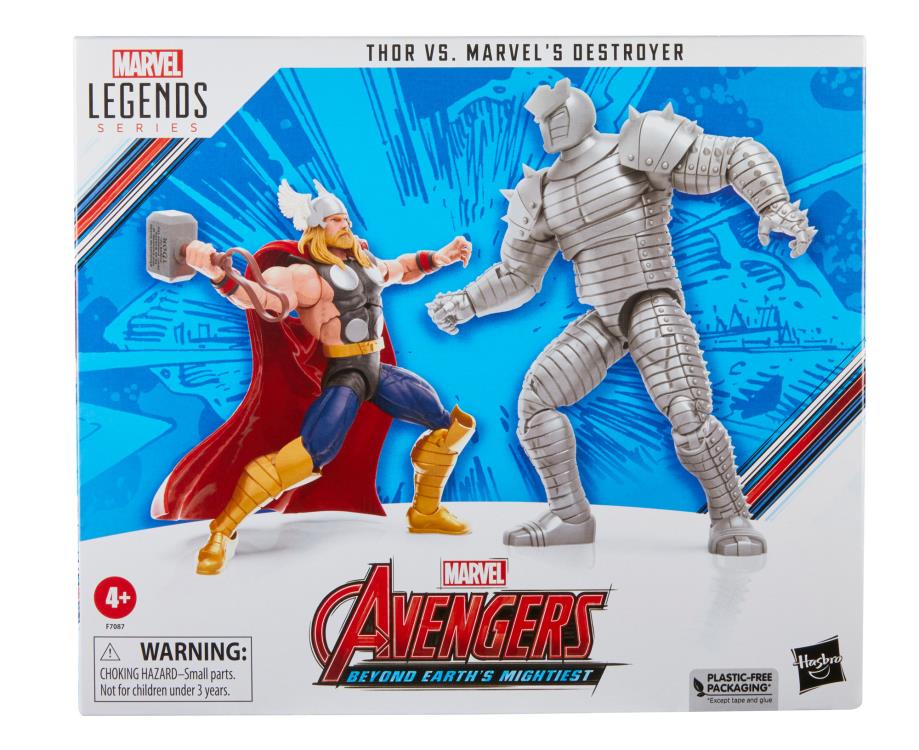 The Avengers 60th Anniversary Marvel Legends Thor vs. The Destroyer Action Figure Two-Pack