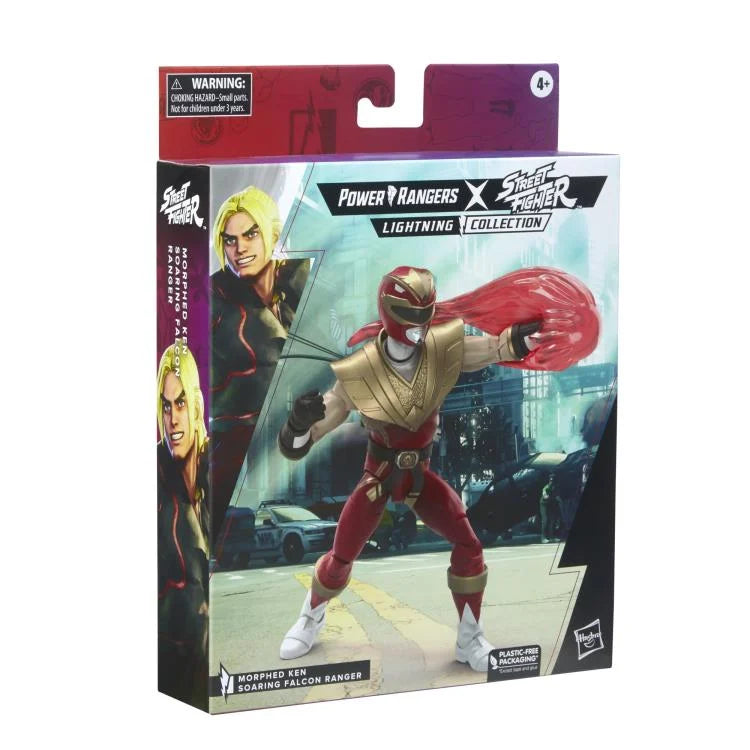 Power Rangers x Street Fighter Lightning Collection Morphed Ken Soaring Falcon Ranger