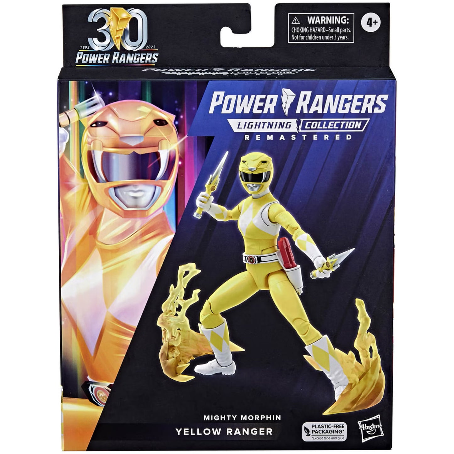 Power Rangers Lightning Collection Remastered Mighty Morphin Yellow Ranger Action Figure