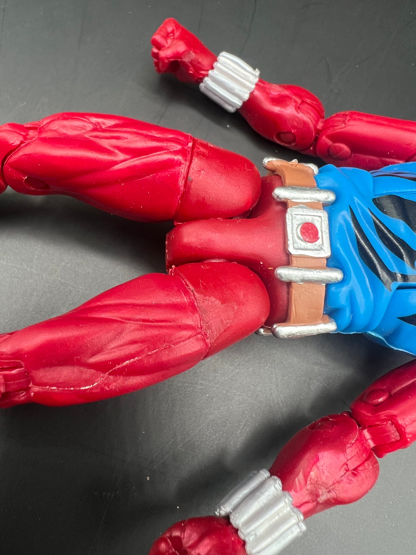 Marvel Legends Scarlet Spider 6" Figure Ben Reilly Spider-Man Retro card Incomplete