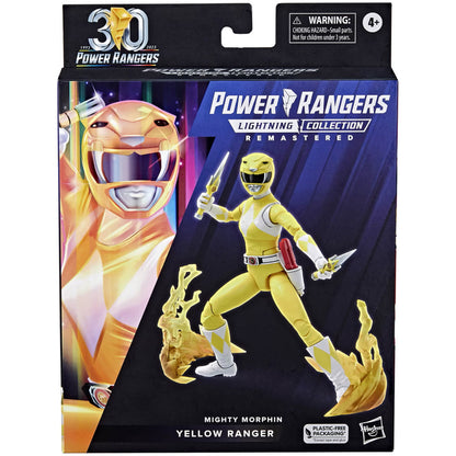Power Rangers Lightning Collection Remastered Mighty Morphin Yellow Ranger Action Figure