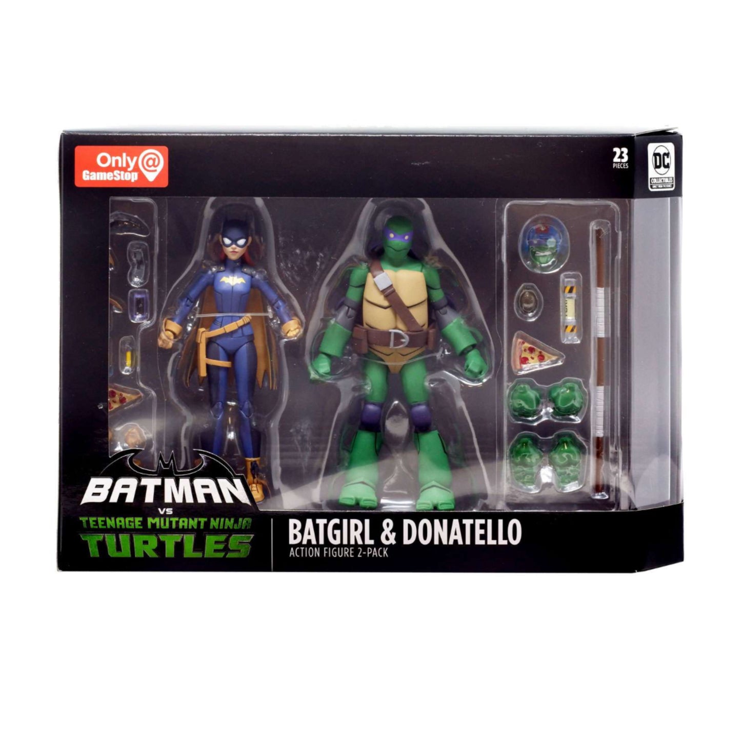 DC Teenage Mutant Ninja Turtles Batman vs TMNT Batgirl & Donatello Exclusive Action Figure 2-Pack (Non-mint)