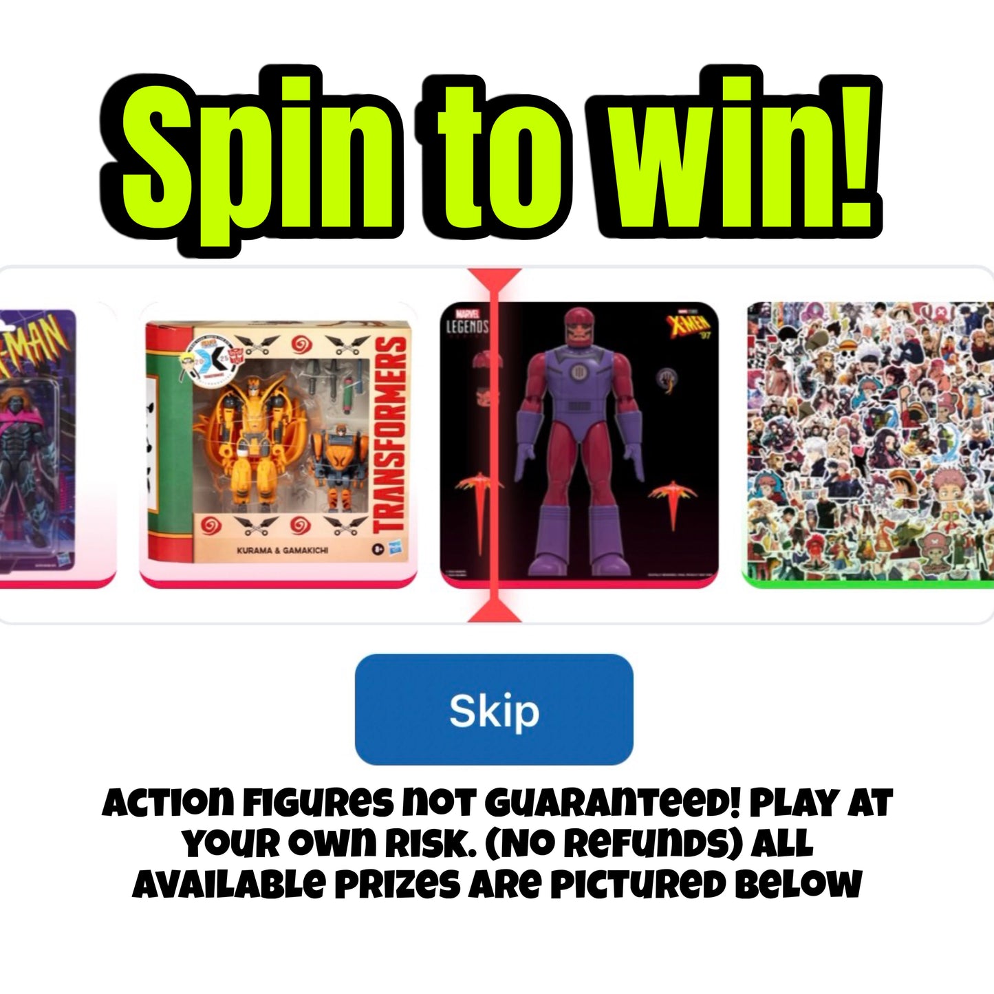 Mystery Box 80/20 ODDS (Spin to win)