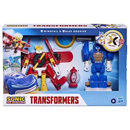 Transformers Collaborative Sonic the Hedgehog x Transformers Wingtail and Blue Booster