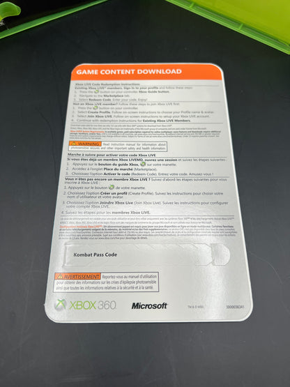 Mortal Kombat 9 Xbox 360 with Kombat Pass Complete