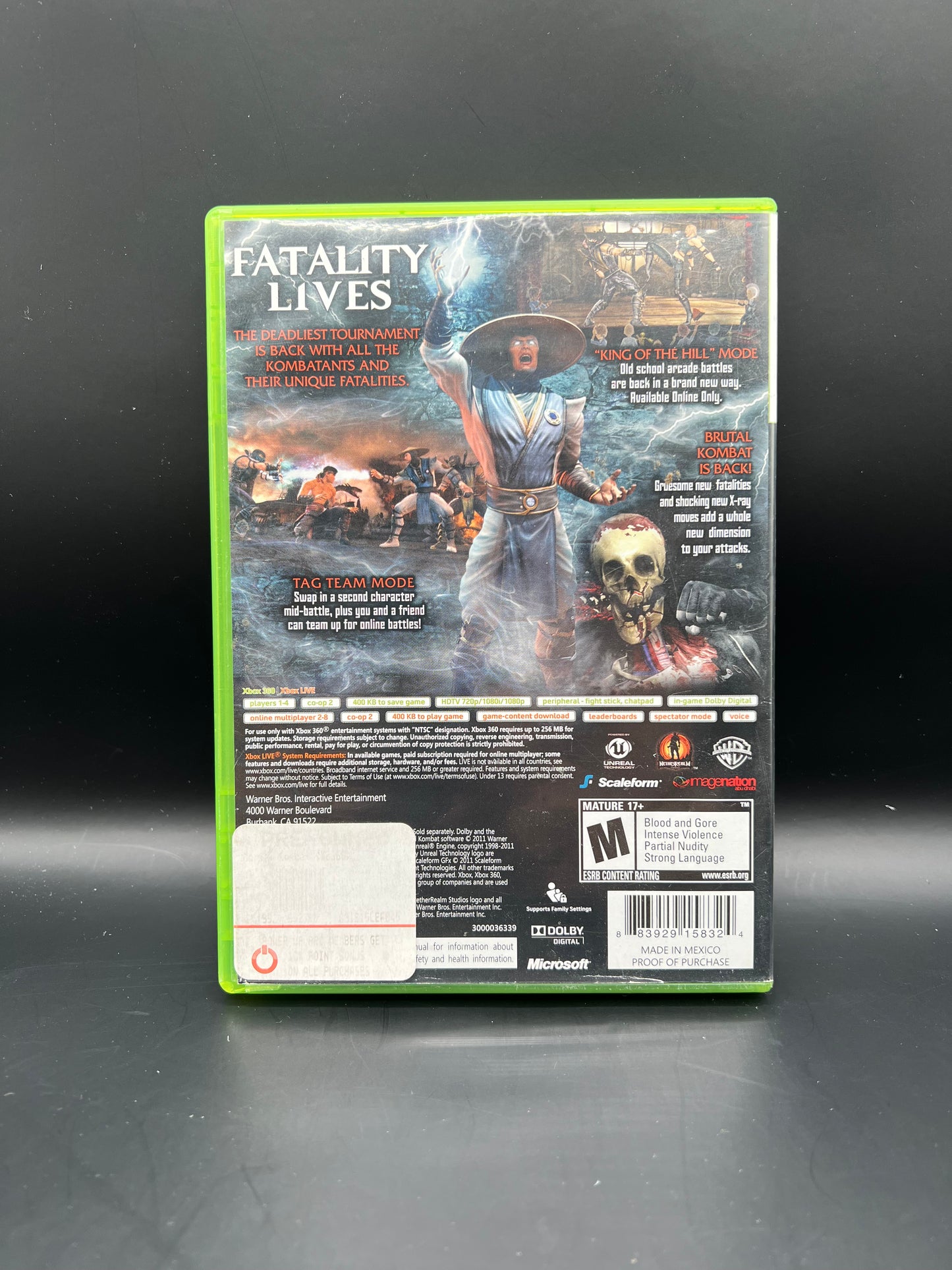 Mortal Kombat 9 Xbox 360 with Kombat Pass Complete
